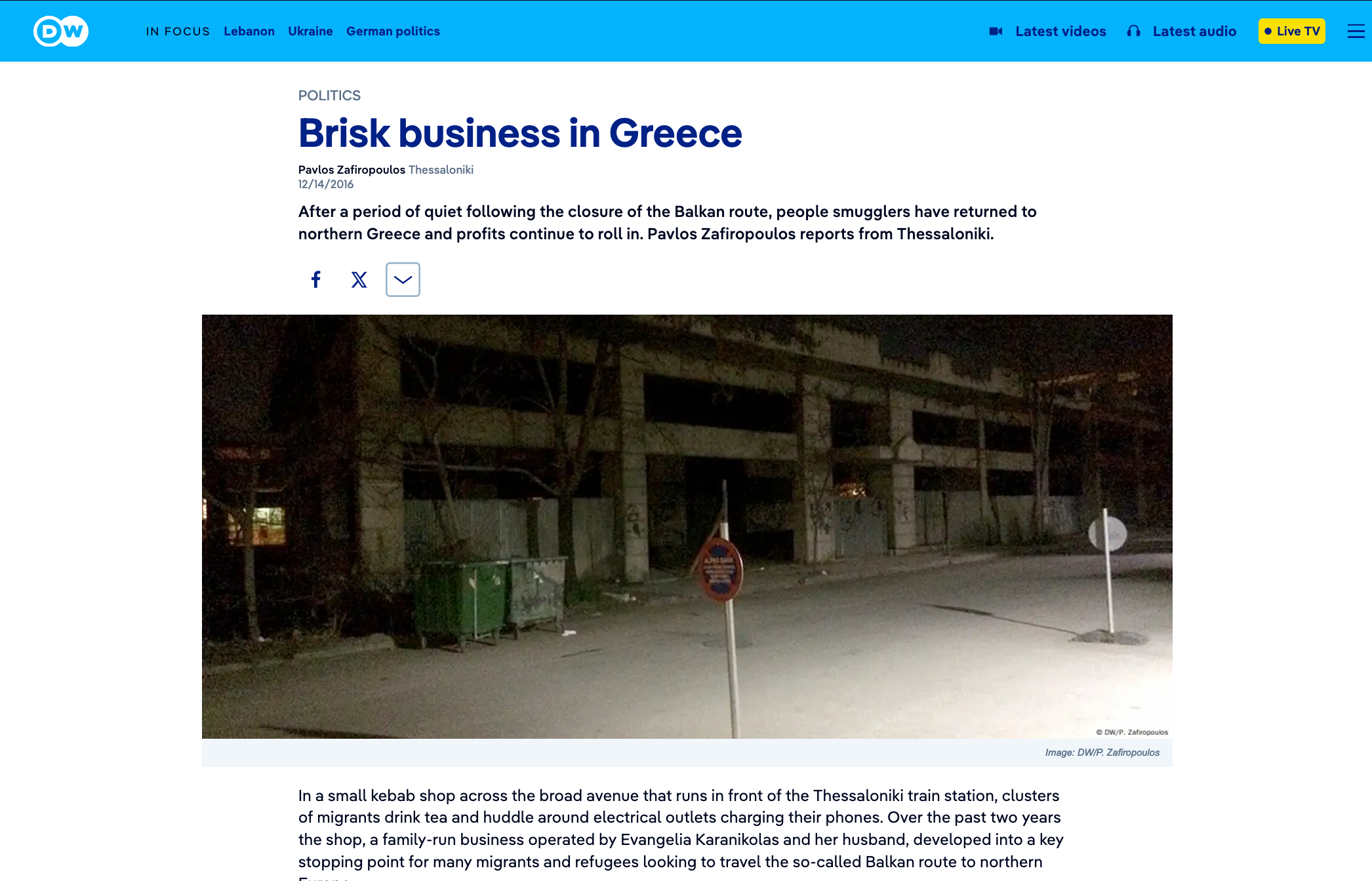 Brisk Business for Smugglers in Greece
